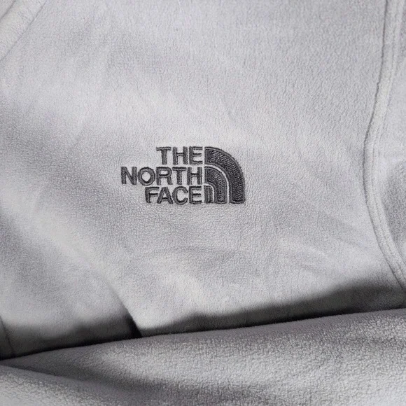The North Face Morning Glory Fleece Jacket Gray Full Zip Mock Neck Women's M - Picture 3 of 8